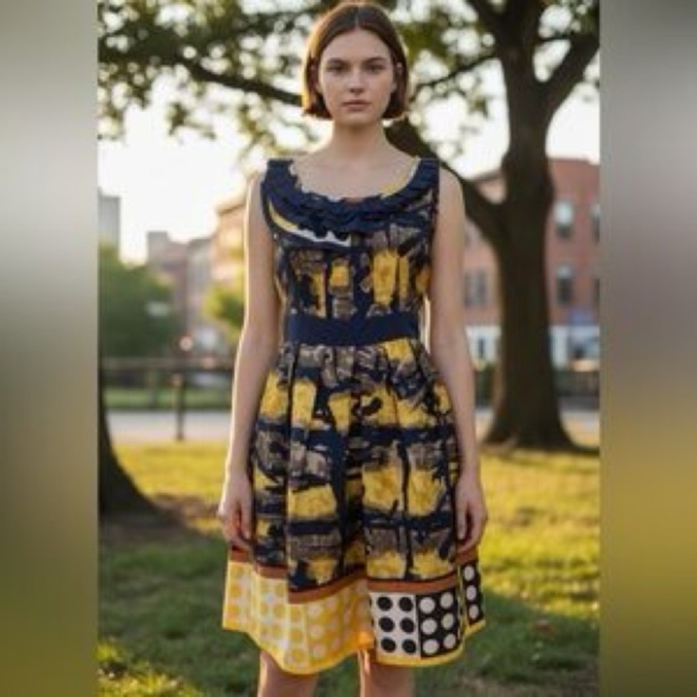 Anthropologie Yoana Baraschi Silk Dress